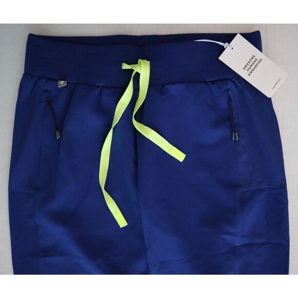 FIGS W21SW2026T Women Sz XS Electric Blue Boston Slim Tall Jogger Scrub Pants - Picture 7 of 10